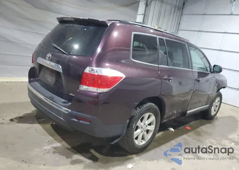 2013 Toyota Highlander Base from USA, damaged, VIN 5TDBK3EH5DS257578